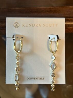 Kendra Scott Gold Dangle Convertible Hoop Earrings